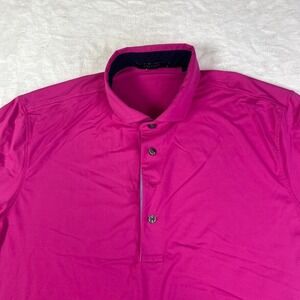 Greyson Golf Polo‎ Shirt Mens XL Pink Magenta Performance Stretch *FLAW